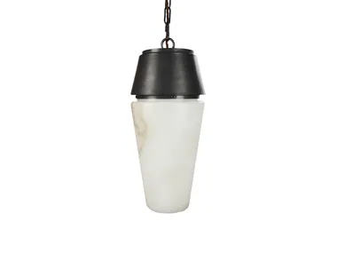 ALB - Alabaster and brass pendant lamp _ Authentage Lighting